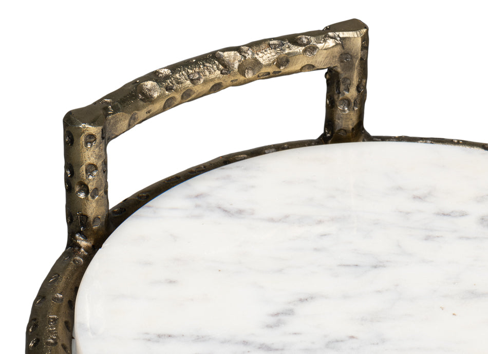 Gibson Round End Table by Sarreid Ltd - view 6