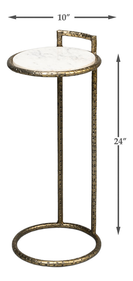 Gibson Round End Table by Sarreid Ltd - view 7