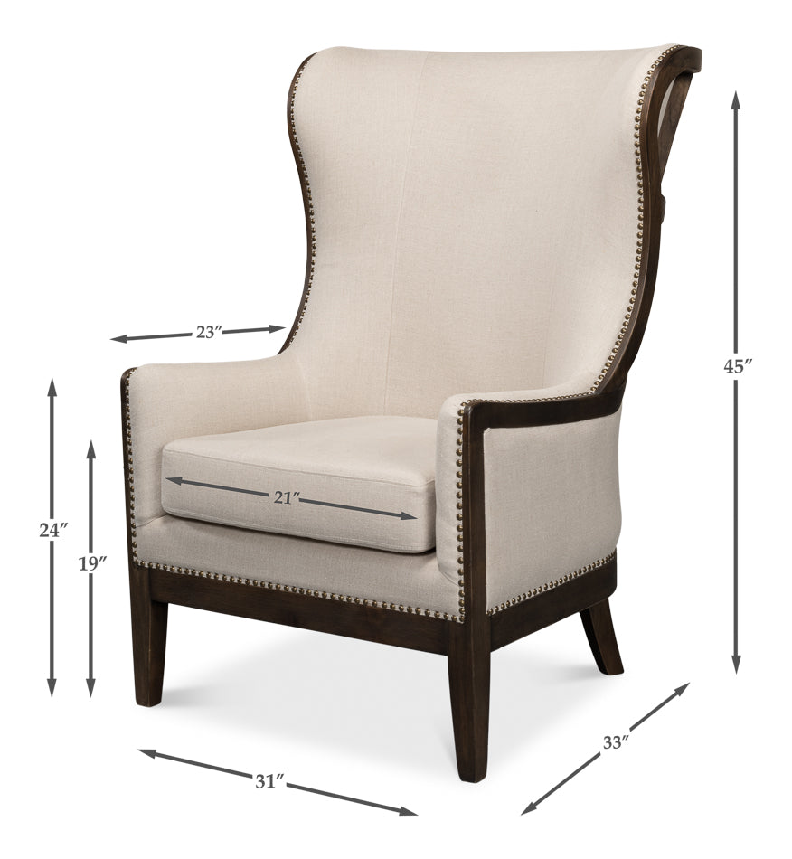 Nolan Chair by Sarreid Ltd - view 7