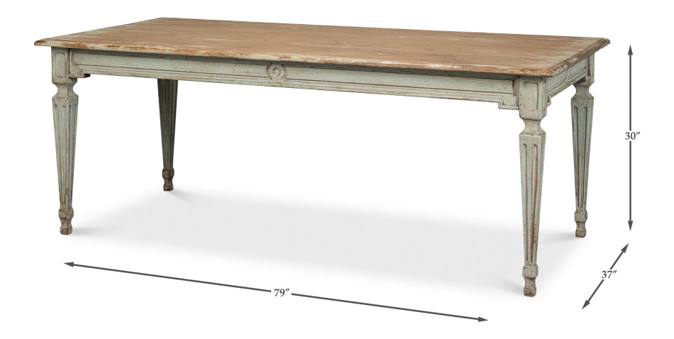 Elise Dining Table, Sage by Sarreid Ltd - view 7