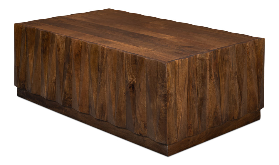Denali Rectangle Cocktail Table by Sarreid Ltd - view 3