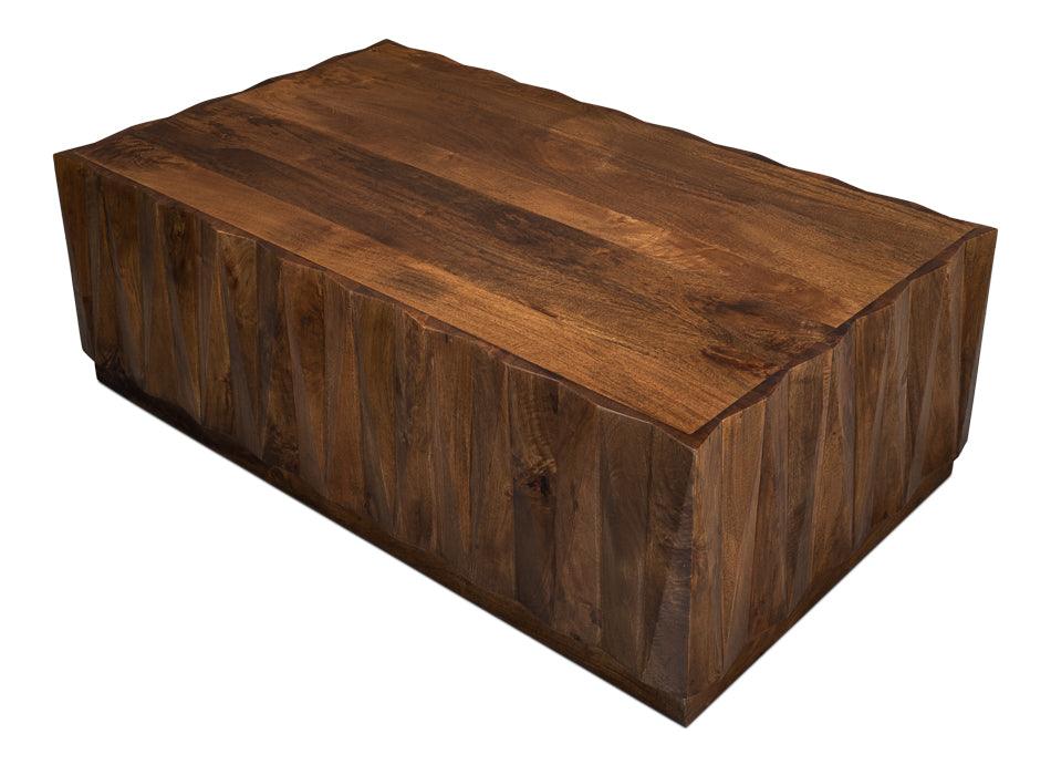 Denali Rectangle Cocktail Table by Sarreid Ltd - view 4