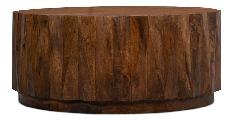 Denali Round Cocktail Table by Sarreid Ltd - view 8