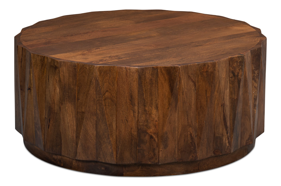 Denali Round Cocktail Table by Sarreid Ltd - view 11