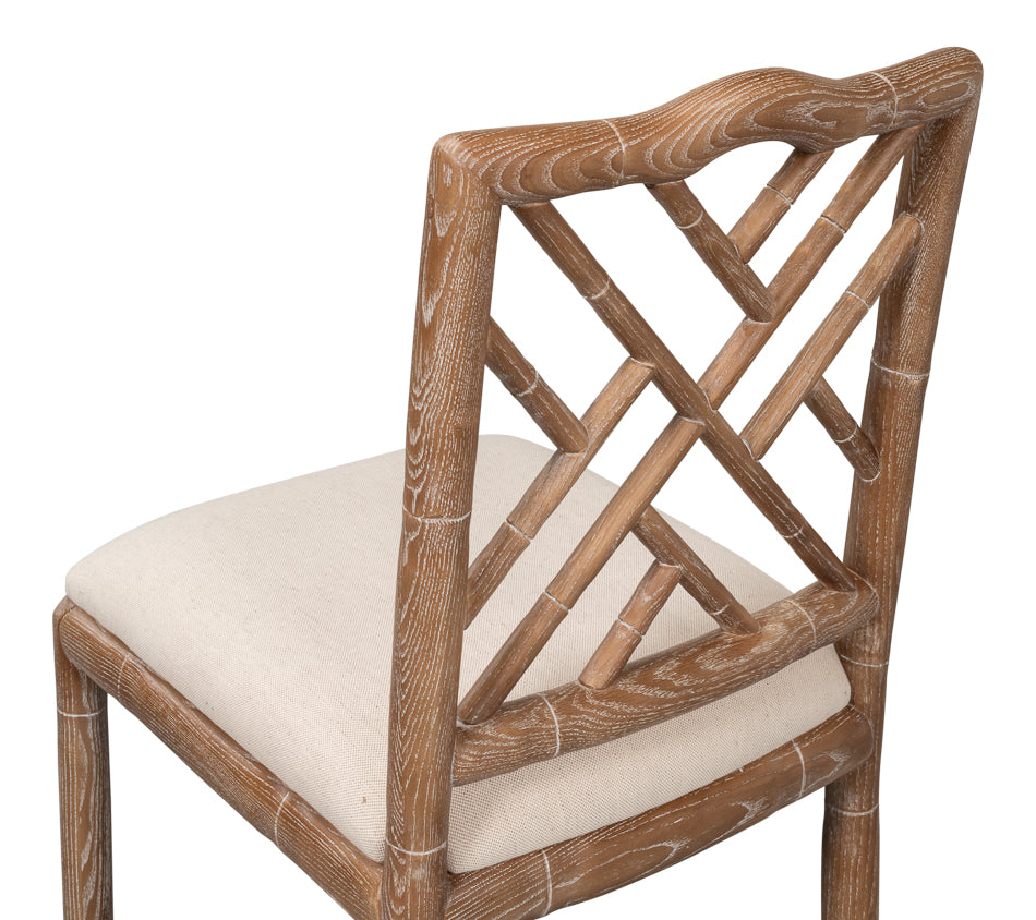 Brighton Counter Stool, White Wash by Sarreid Ltd - view 8