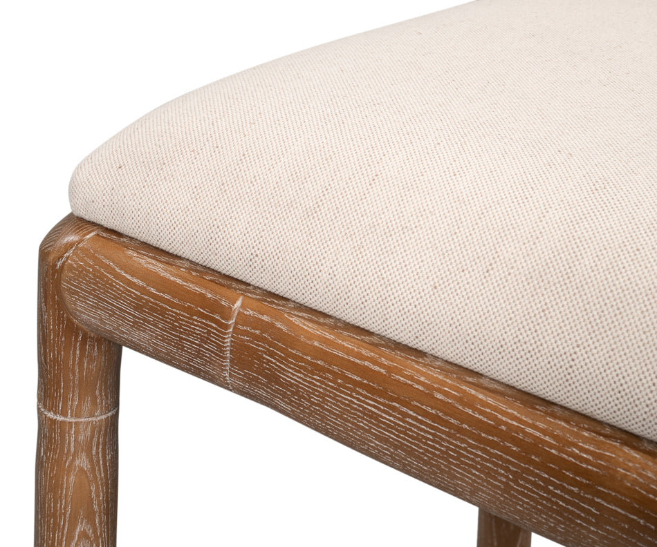 Brighton Counter Stool, White Wash by Sarreid Ltd - view 9