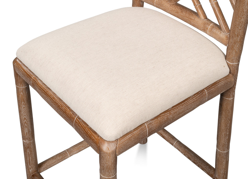 Brighton Counter Stool, White Wash by Sarreid Ltd - view 10