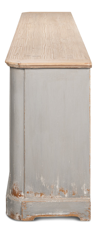 Karlsson Antique Swedish Grey Sideboard by Sarreid Ltd - view 9