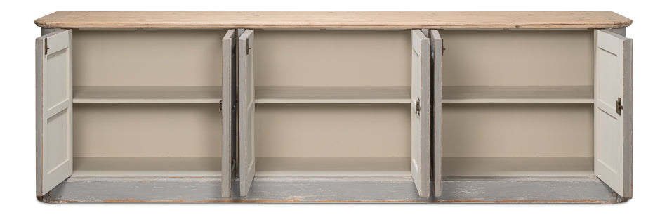 Karlsson Antique Swedish Grey Sideboard by Sarreid Ltd - view 3