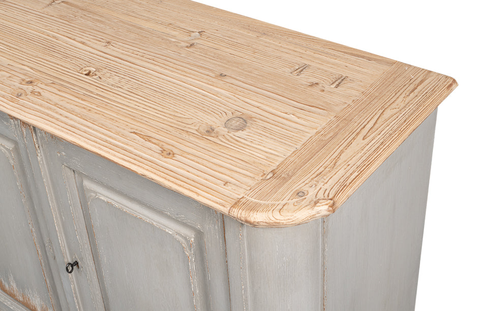 Karlsson Antique Swedish Grey Sideboard by Sarreid Ltd - view 5