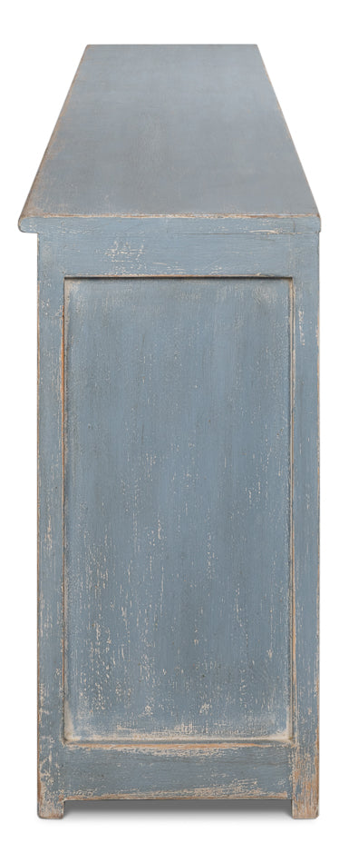 Eight Is Enough Sideboard, Blue/Grey by Sarreid Ltd - view 9