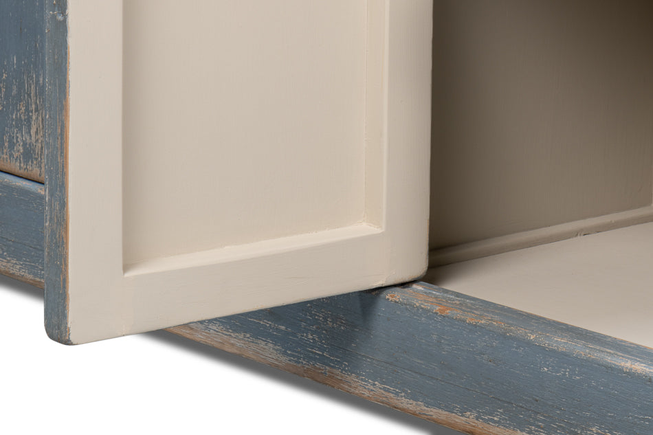 Eight Is Enough Sideboard, Blue/Grey by Sarreid Ltd - view 12