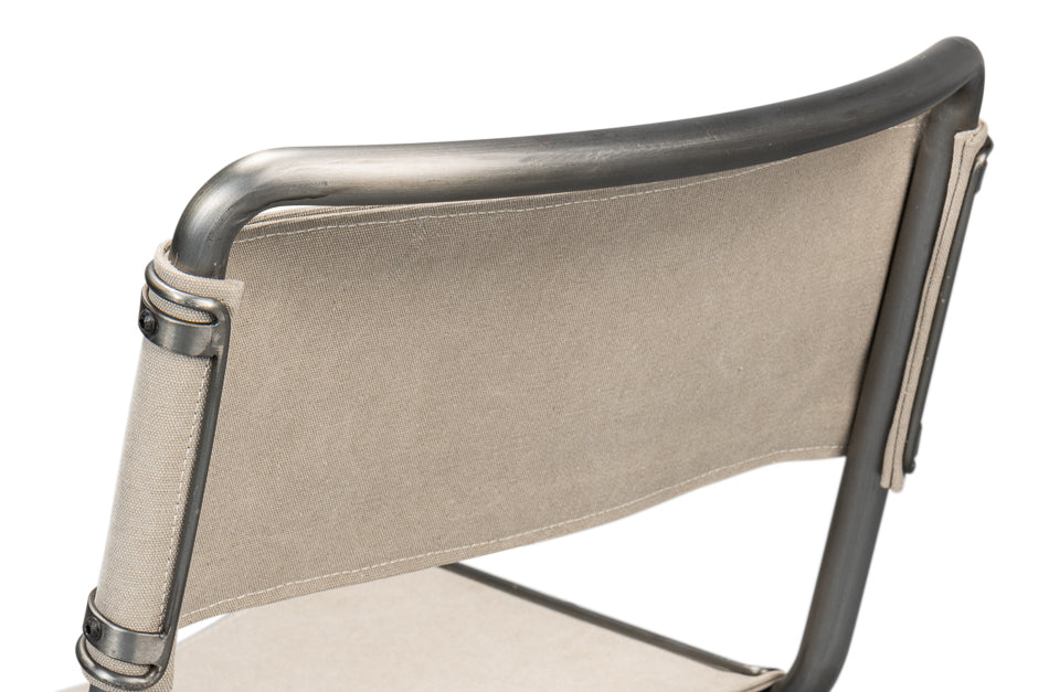 Patton Canvas Field Chair by Sarreid Ltd - view 8