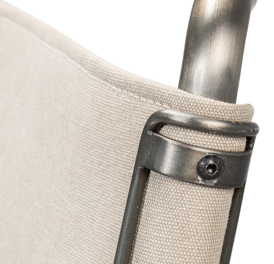 Patton Canvas Field Chair by Sarreid Ltd - view 10