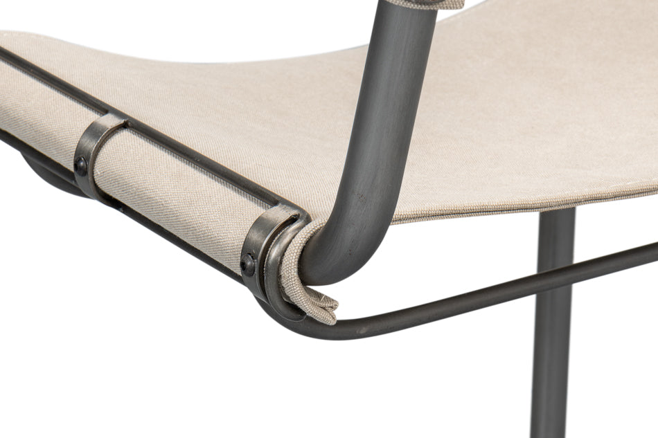 Patton Canvas Field Chair by Sarreid Ltd - view 12