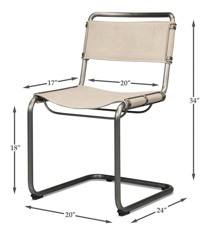 Patton Canvas Field Chair by Sarreid Ltd - view 7