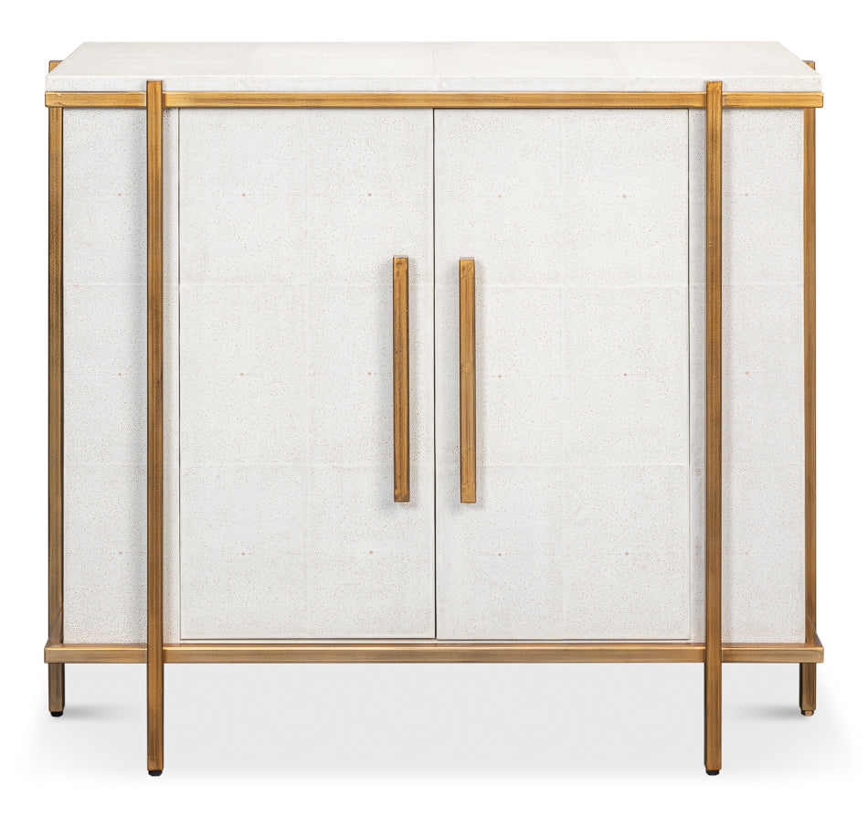 Blakely Door Chest, Osprey White by Sarreid Ltd - view 2