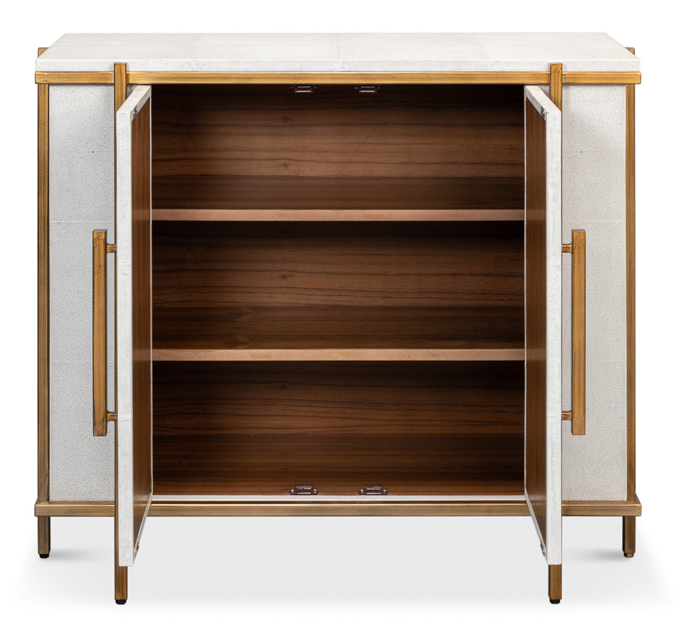 Blakely Door Chest, Osprey White by Sarreid Ltd - view 3