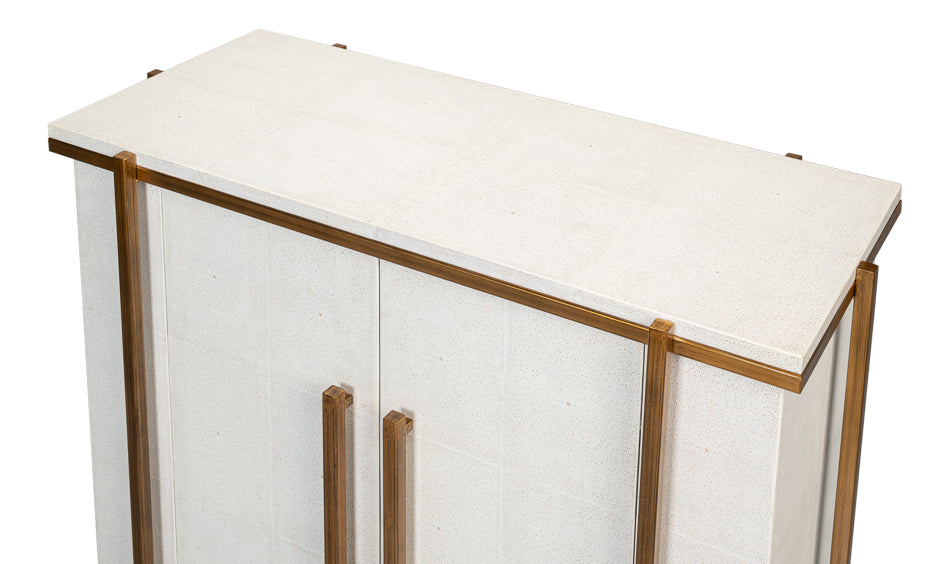 Blakely Door Chest, Osprey White by Sarreid Ltd - view 4
