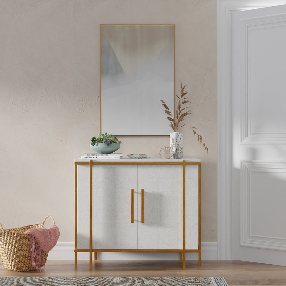 Blakely Door Chest, Osprey White by Sarreid Ltd - view 12