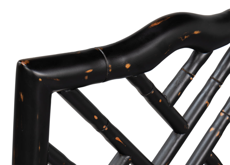 Brighton Counter Stool, Antique Black by Sarreid Ltd - view 8
