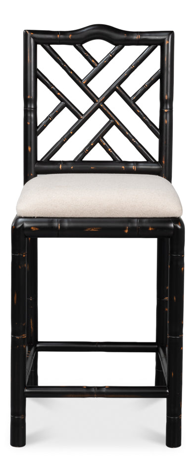 Brighton Counter Stool, Antique Black by Sarreid Ltd - view 2