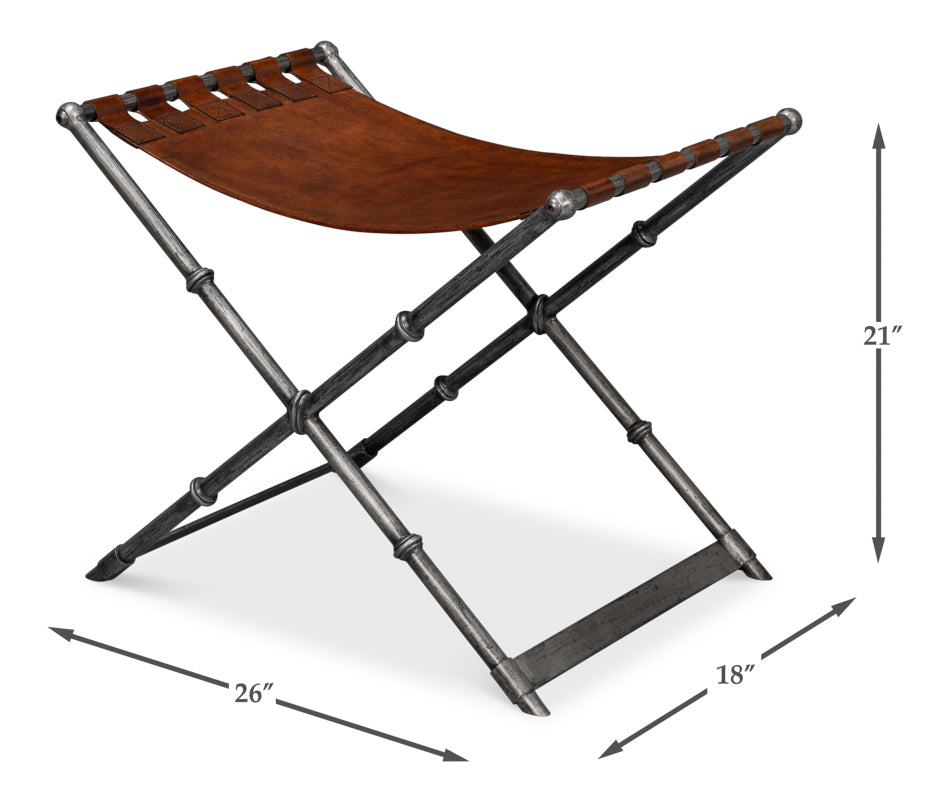 Dalton Equestrian Bench by Sarreid Ltd - view 7