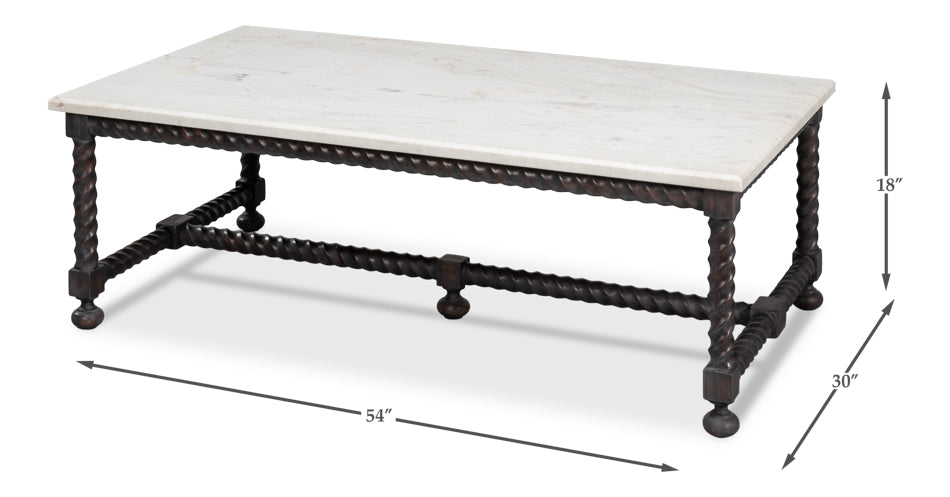 Barley Cocktail Table by Sarreid Ltd - view 7
