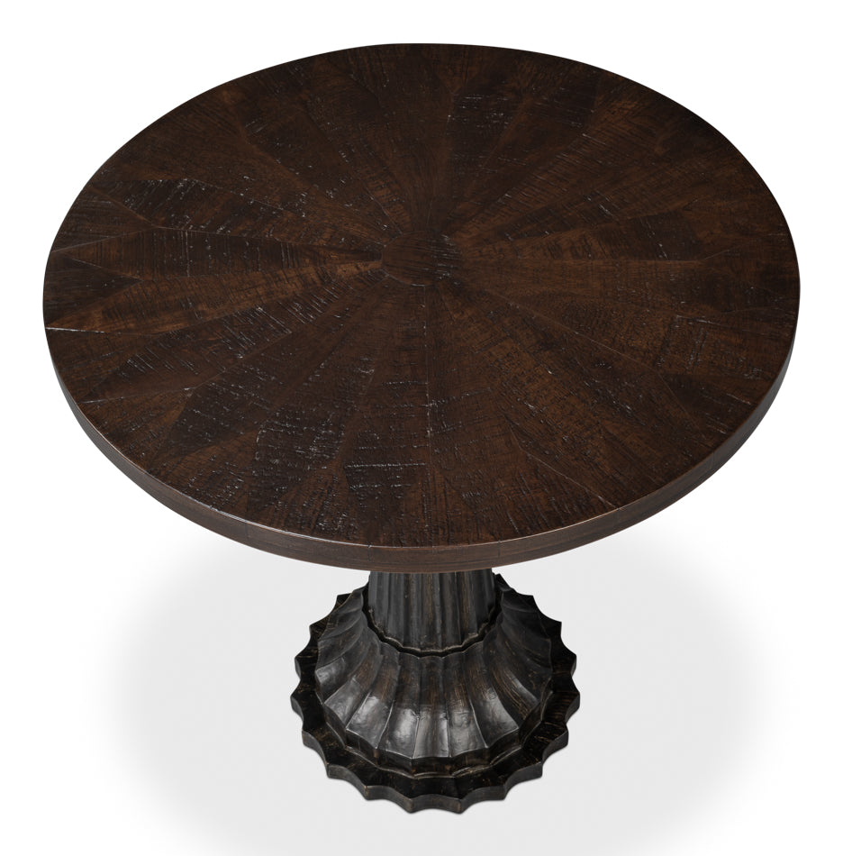 Alister Round End Table by Sarreid Ltd - view 2