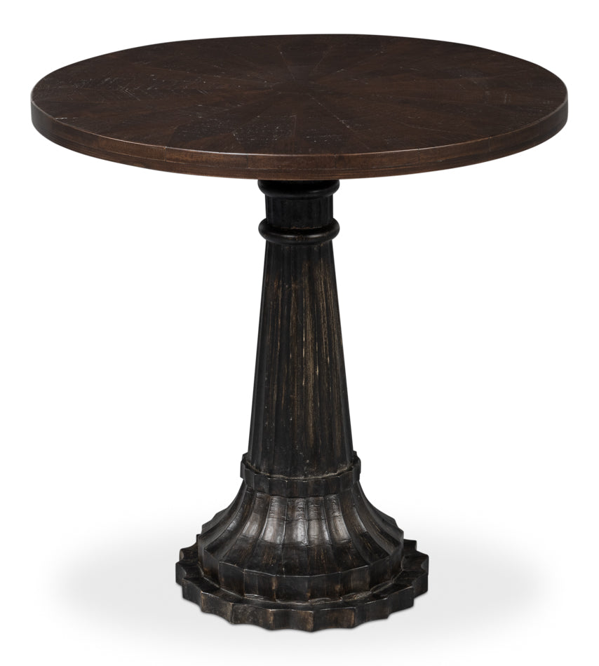 Alister Round End Table by Sarreid Ltd - view 3