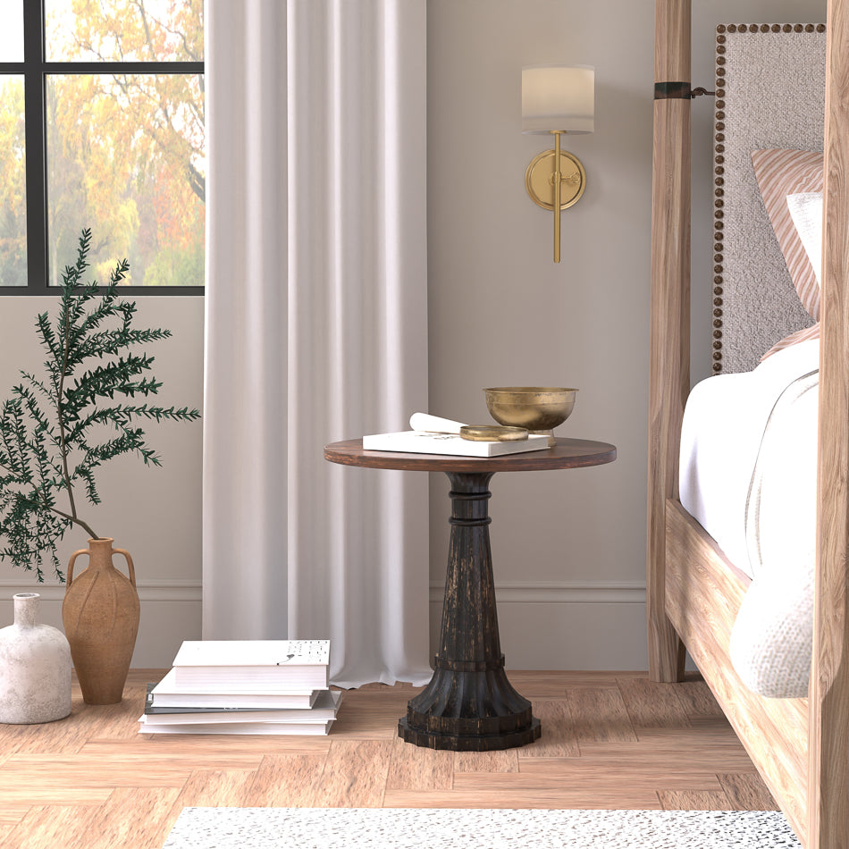 Alister Round End Table by Sarreid Ltd - view 10