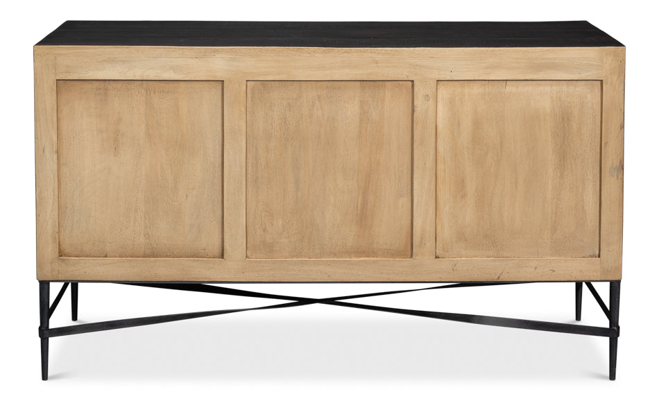 Luke 3 Door Sideboard by Sarreid Ltd - view 8
