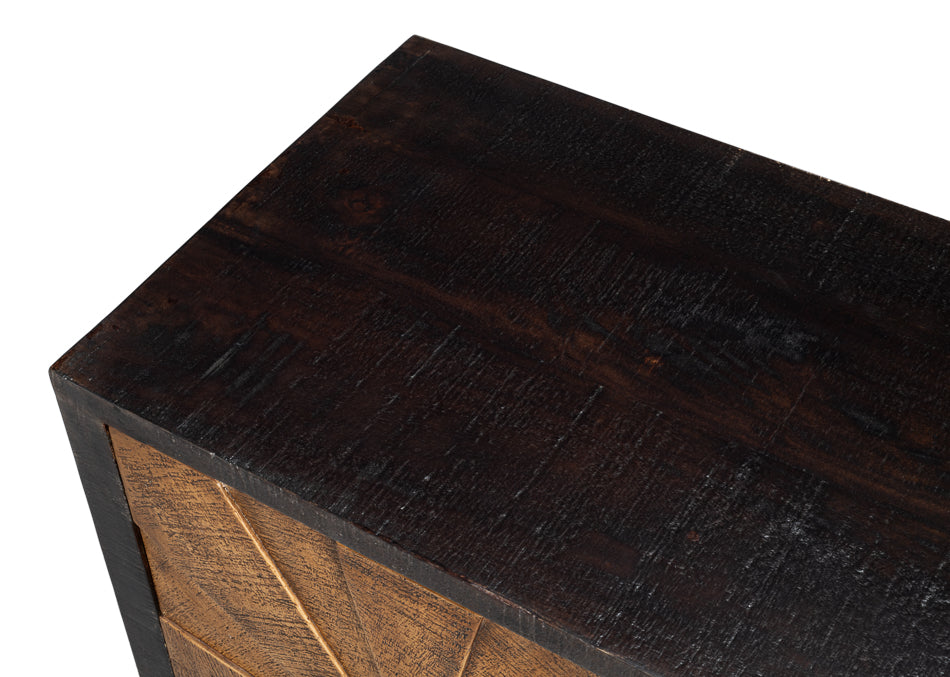 Luke 3 Door Sideboard by Sarreid Ltd - view 5