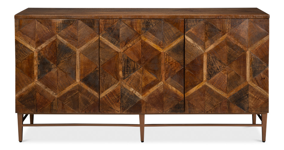 Geo 3 Door Sideboard by Sarreid Ltd - view 2