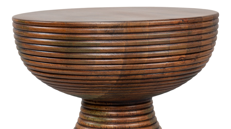 Kayan Wood End Table by Sarreid Ltd - view 8