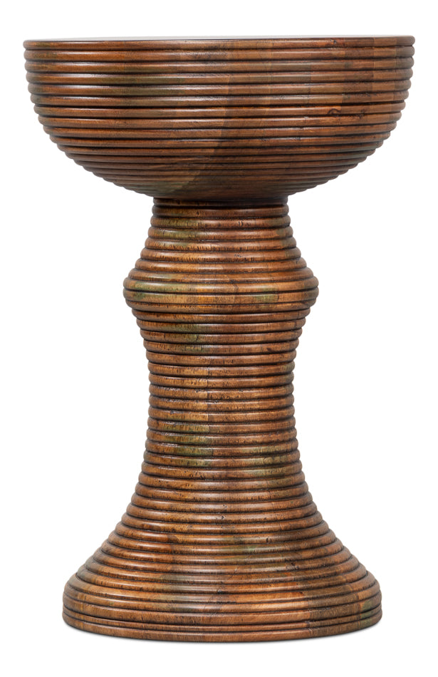 Kayan Wood End Table by Sarreid Ltd - view 2
