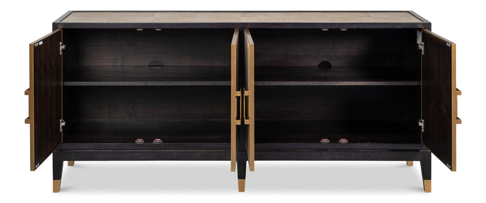Beto Four Door Sideboard by Sarreid Ltd - view 3