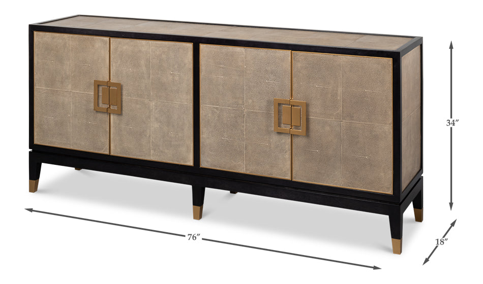Beto Four Door Sideboard by Sarreid Ltd - view 7