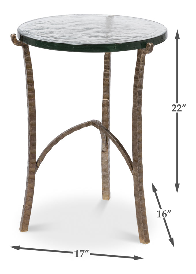 Dandy Round Side Table by Sarreid Ltd - view 7