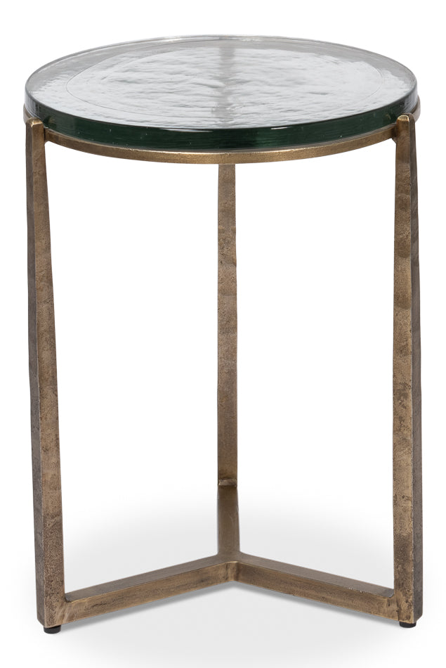 Dorsey Round Side Table 17" by Sarreid Ltd - view 2