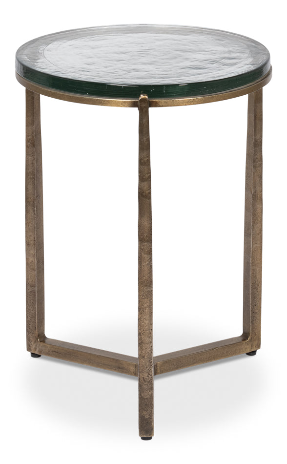 Dorsey Round Side Table 17" by Sarreid Ltd - view 3