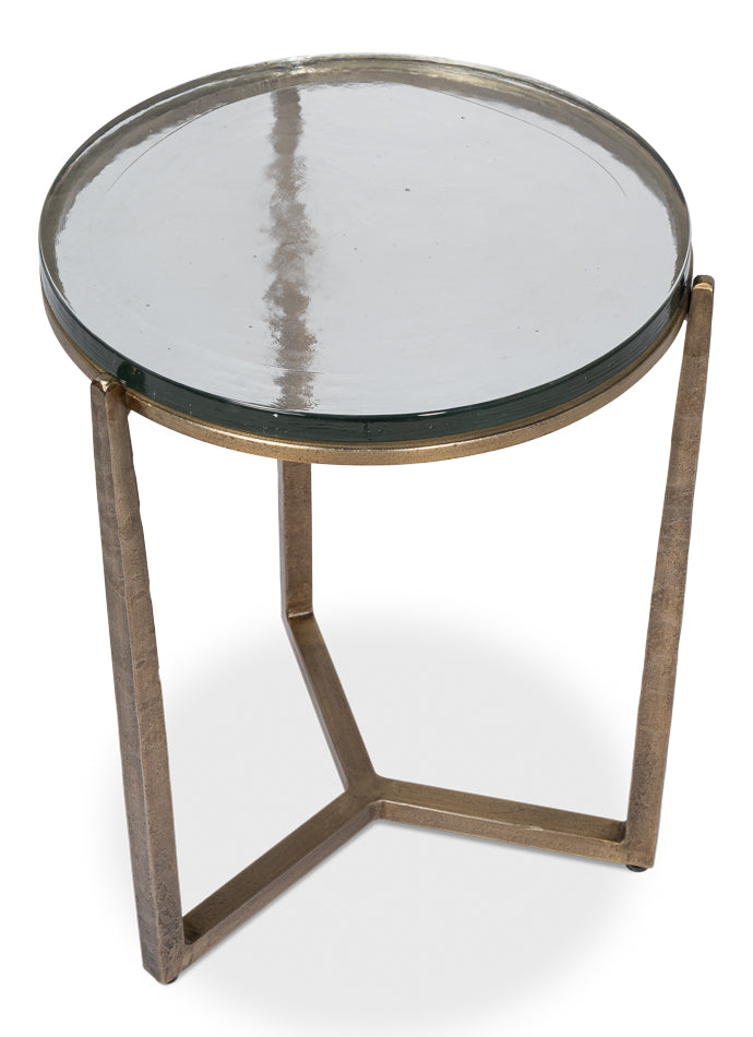 Dorsey Round Side Table 17" by Sarreid Ltd - view 4
