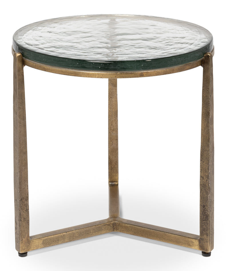 Dorsey Round Side Table 23" by Sarreid Ltd - view 2