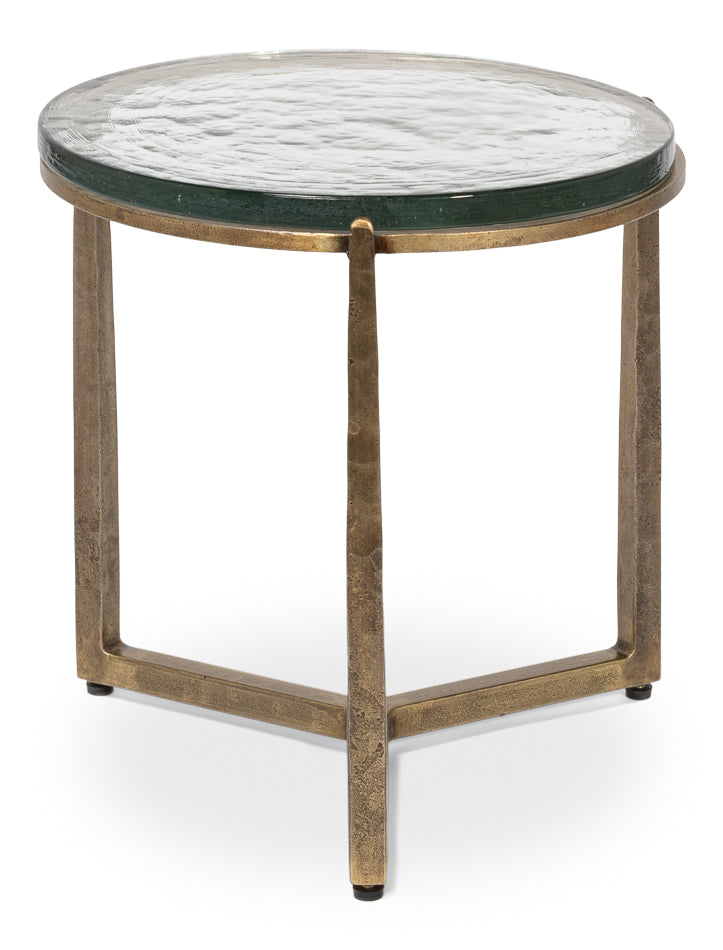 Dorsey Round Side Table 23" by Sarreid Ltd - view 3