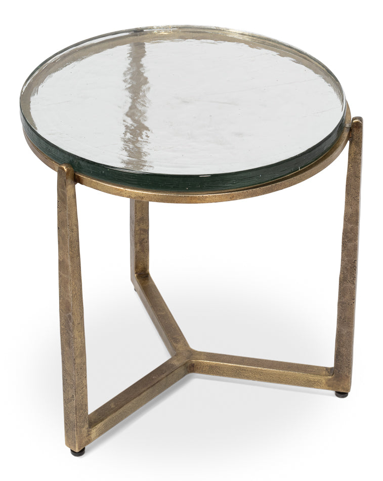 Dorsey Round Side Table 23" by Sarreid Ltd - view 4