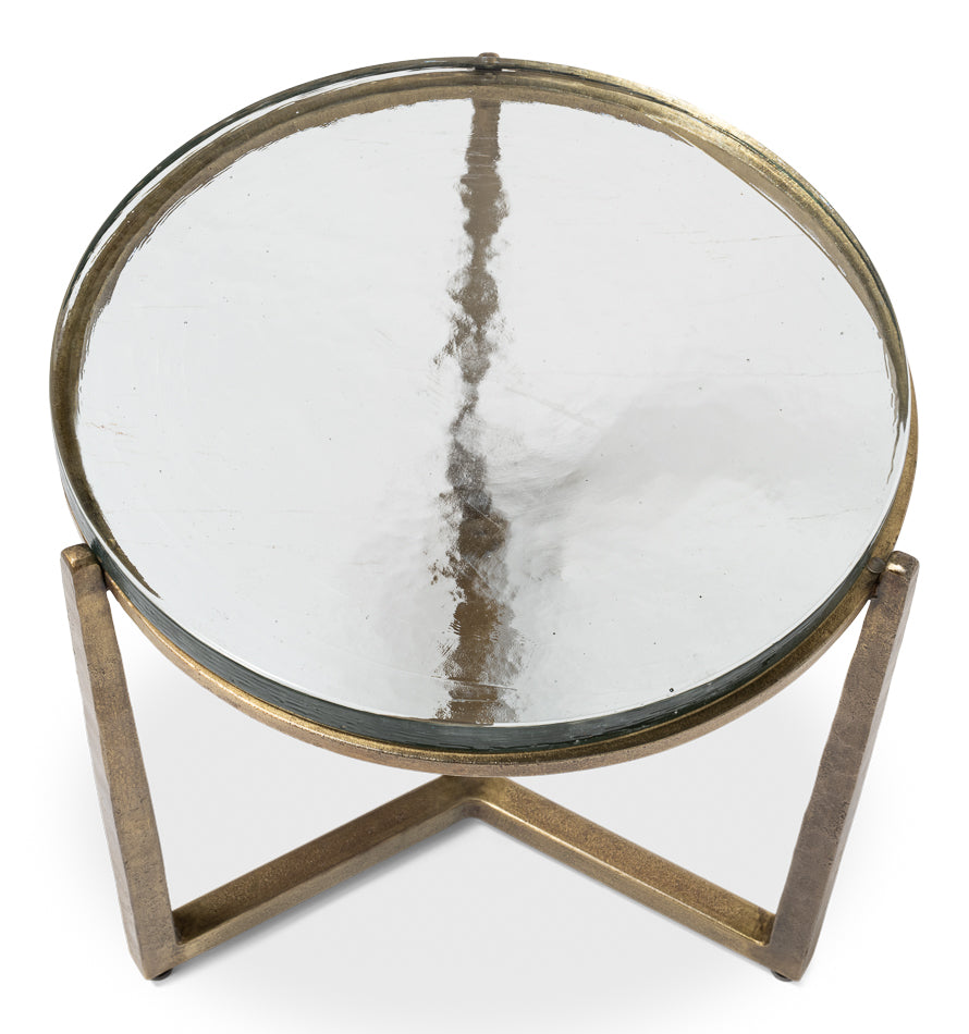 Dorsey Round Side Table 23" by Sarreid Ltd - view 5