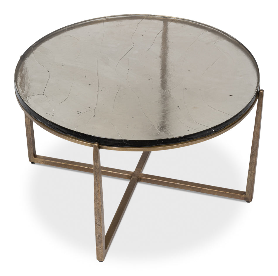 Dorsey Round Coffee Table by Sarreid Ltd - view 4