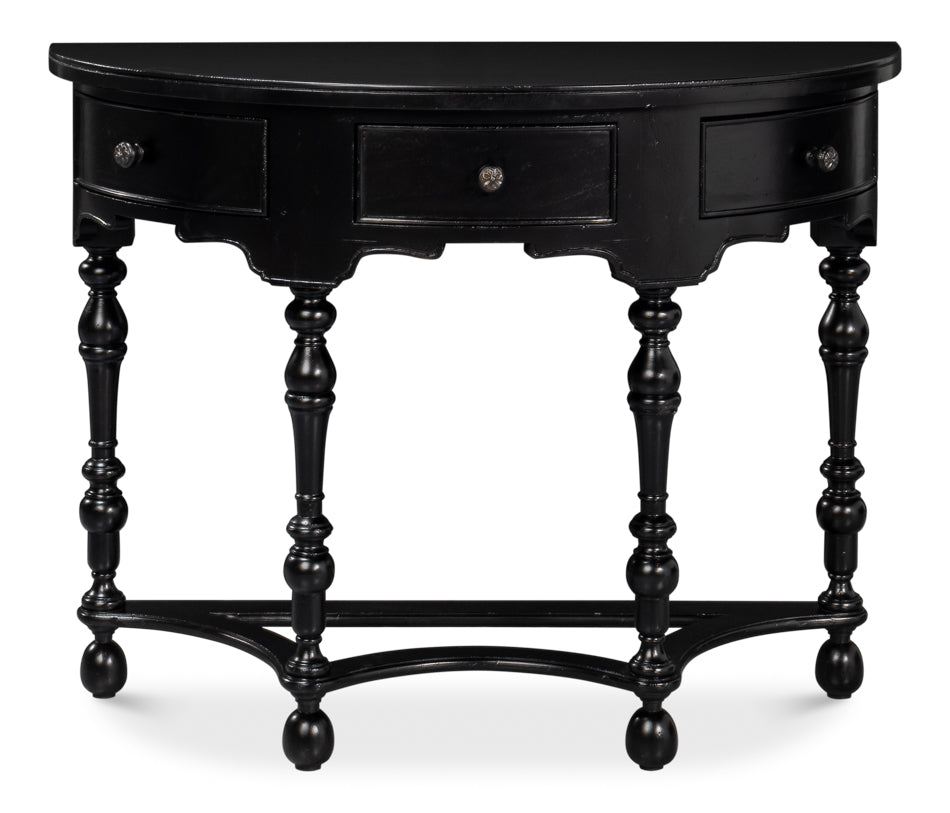 Abraham Half Round Console by Sarreid Ltd - view 2