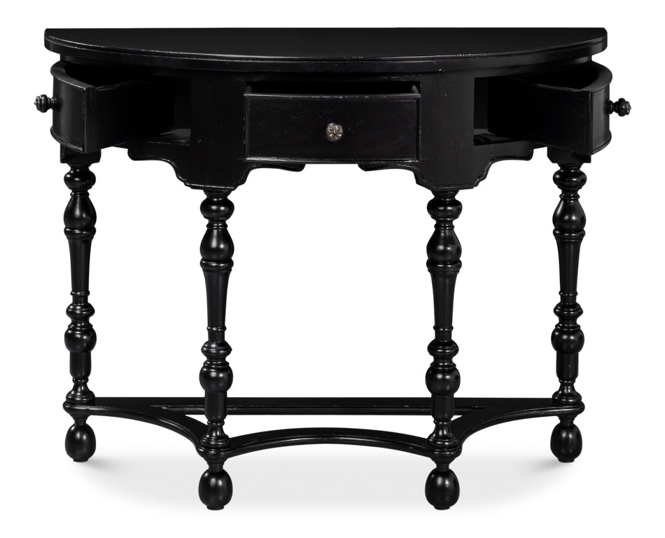 Abraham Half Round Console by Sarreid Ltd - view 3