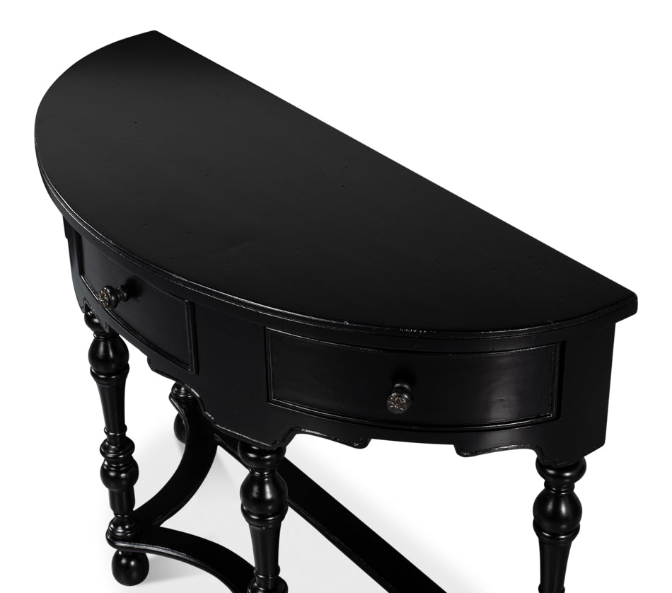 Abraham Half Round Console by Sarreid Ltd - view 4